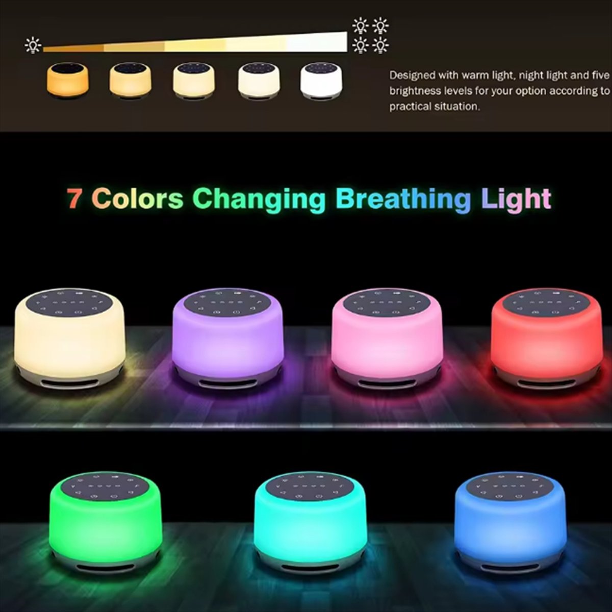 White Noise Machine Baby - M85K Taşınabilir Uyku Ses Makinesi Bebekler