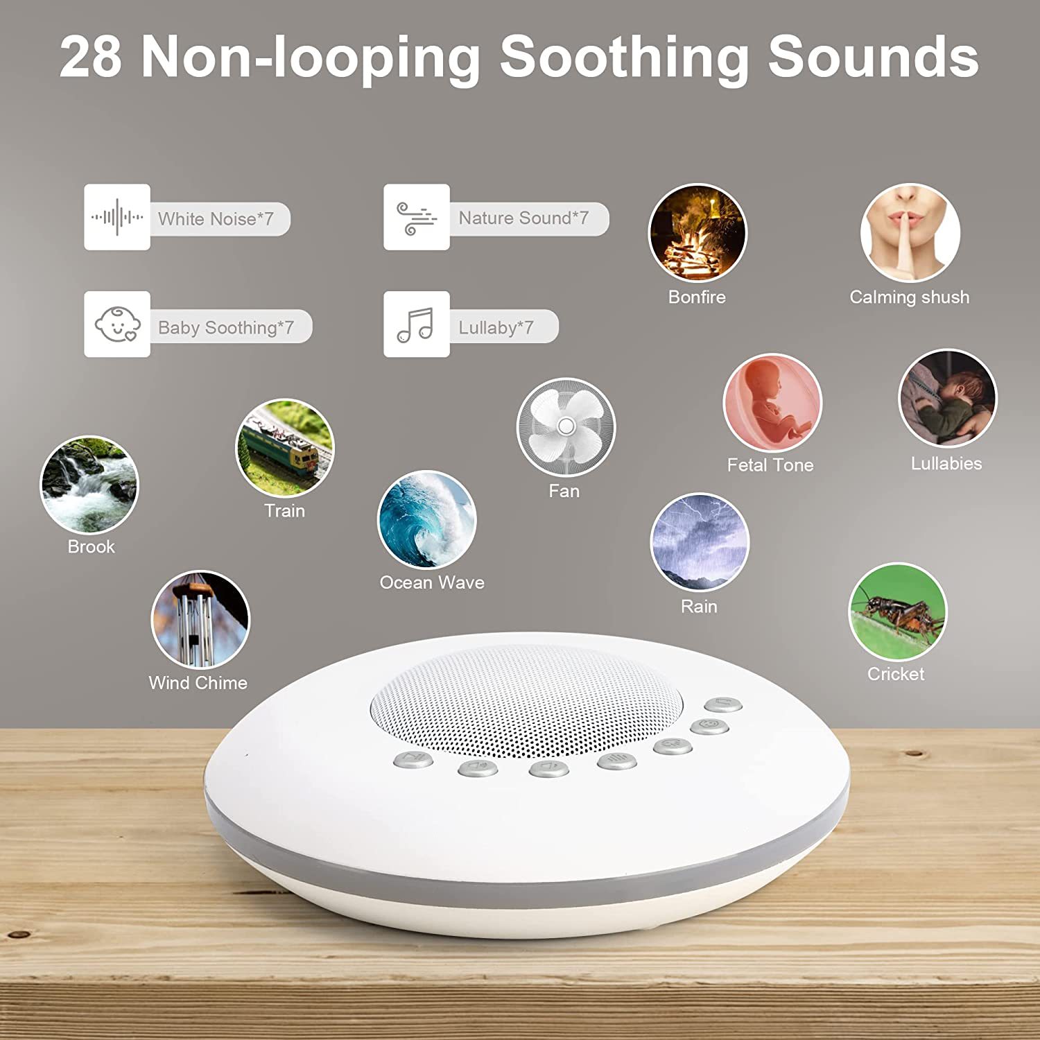 White Noise Machine Baby - Bebekler için Beyaz Gürültü Ses Makinesi
