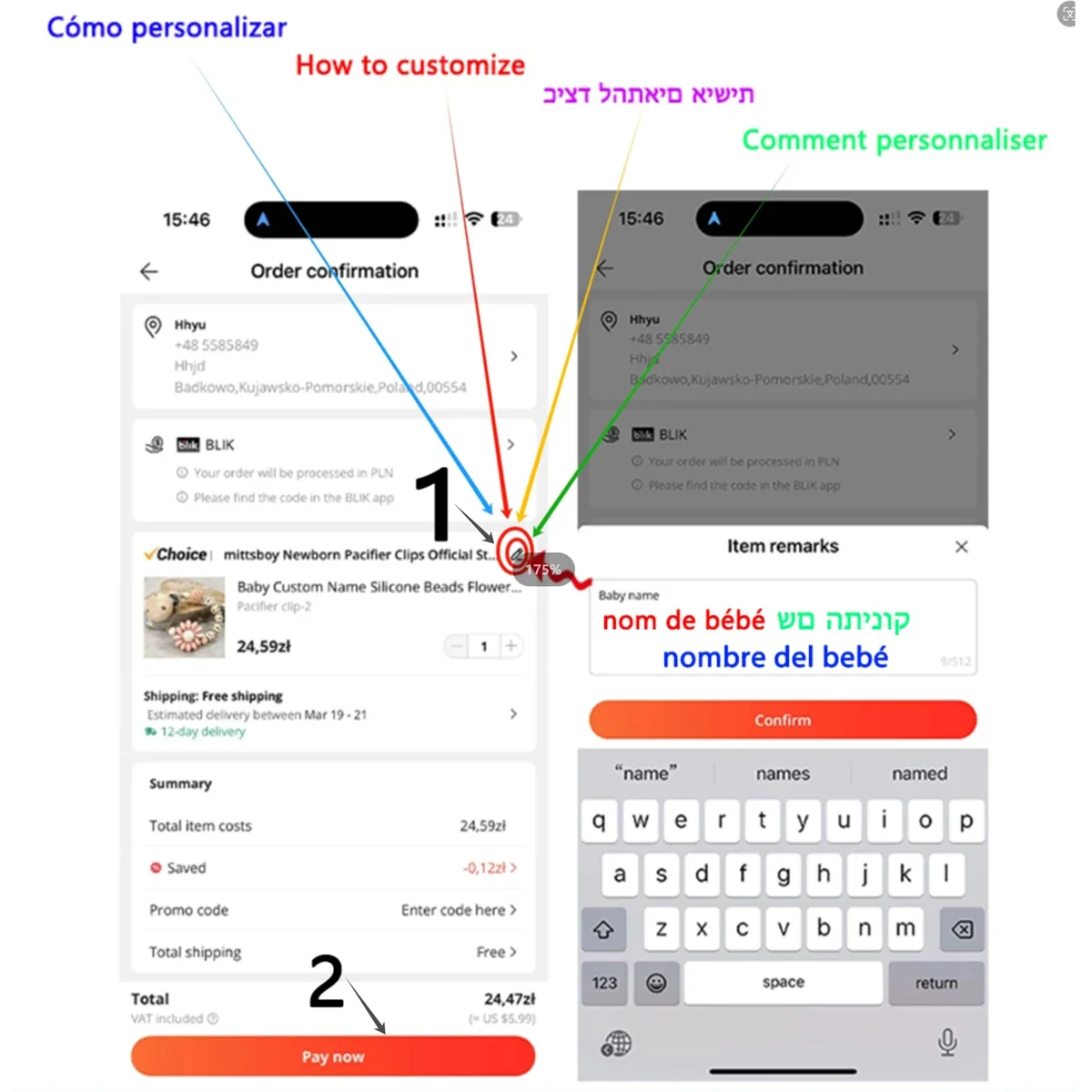 YENI Özel Ad El Yapımı Kişisel - Baby Products Gift incelemesi ve fiyatı
